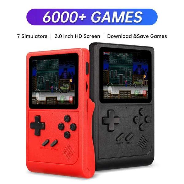 Retro portable mini handheld game console with 3.0-inch screen TV game console childrens gift with built-in games suitable for SF-SFC-GBA M2