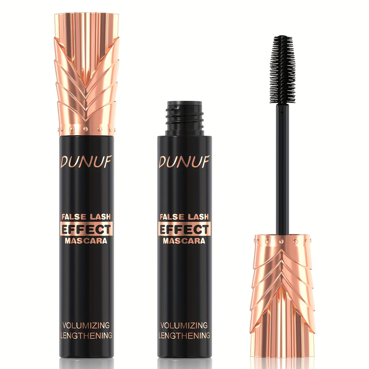TEMU 1pc Black Waterproof Mascara Long-lasting No Smudging Shape Curling No Fading Transfer-proof