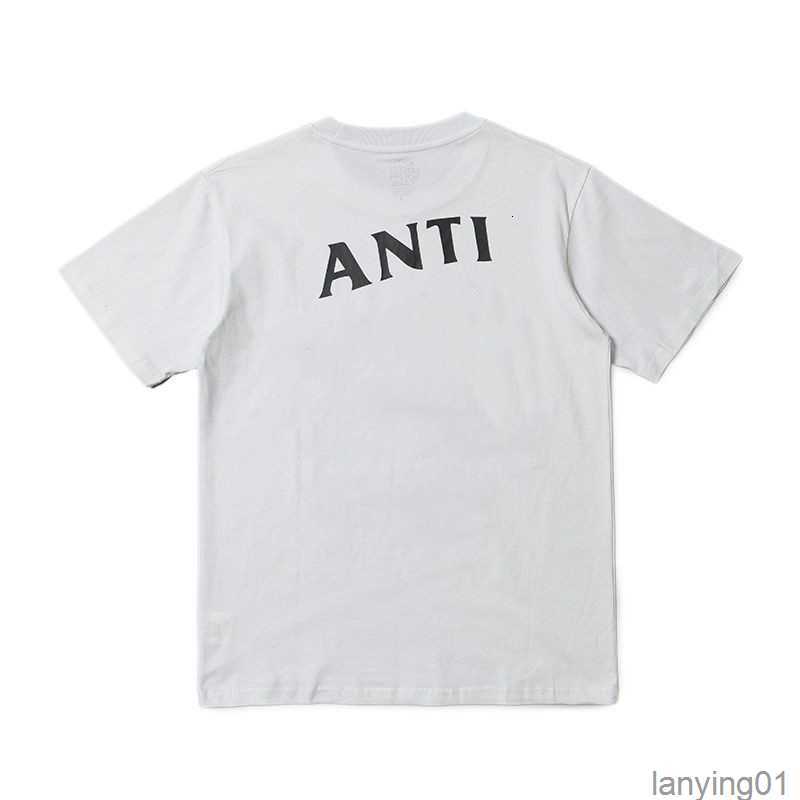 Men&#039;s t Shirts Fashion Anti Social Club Cross Print T-shirt Casual Short1