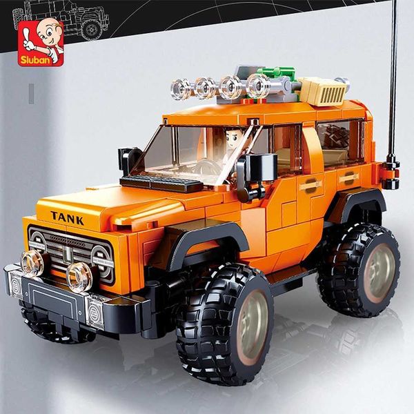 302pcs Sluban SUV Car Model Building Block Toys Sport Utility Vehicle Model Creative DIY Toy Assembled Building Blocks Kit W250115