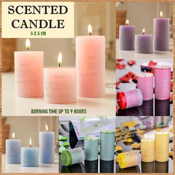 3pcs-Set Home Decoration Candle Cylindrical Aromatherapy Candles Scented Relax Birthday Supplies Wedding Centerpieces for TablesC241214