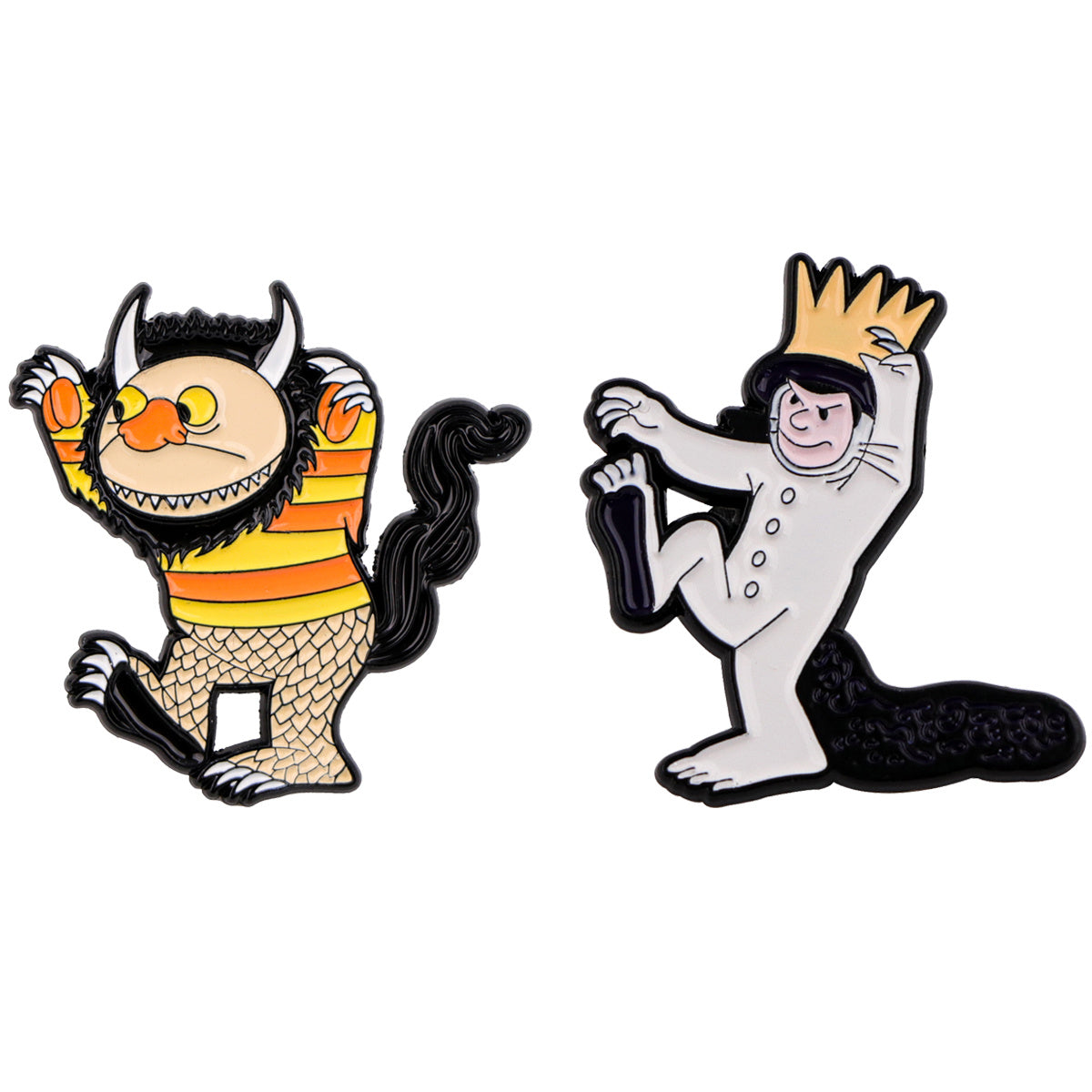 TEMU 2pcs Bkbkaak Enamel Pins - Whimsical Brooches With Vibrant Colors & Intricate Details For Backpacks, Jackets, Hats - Cute Novelty Accessories