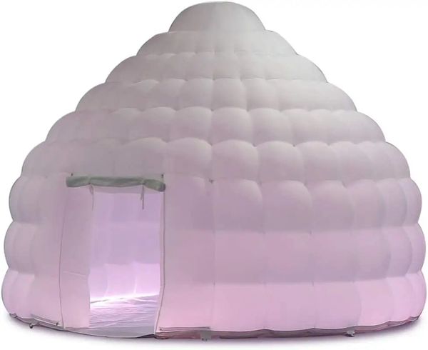 Oxford led shelter Inflatable Dome Tent with Air Blower Pop up Igloo House balloon Yurt for NightClub-Disco-Event-Party-Wedding-Show-Exhibit