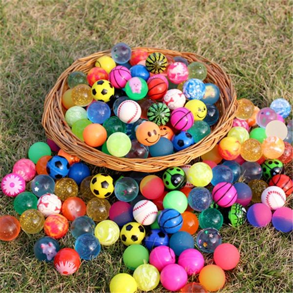 Party Balloons 20pcs Small Jumping Rubber Ball Anti Stress Bouncing Balls Kids Water Play Bath Toys Outdoor Games Educational Toy for Childr