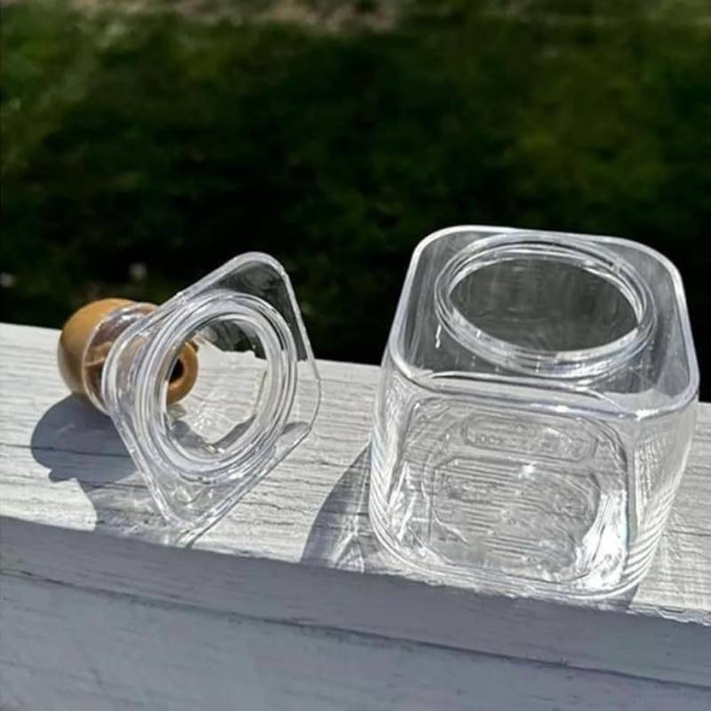 TEMU 12.68oz Mini Tequila Bottle, Reusable Tequila Glass With Wooden Stopper And Straw, Portable Travel Size 375ml Tequila Liquor Container,