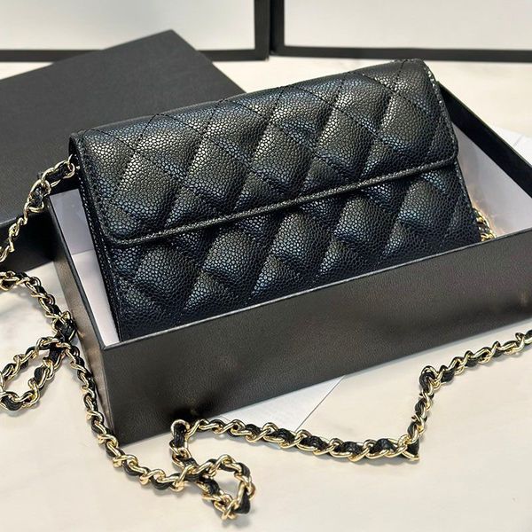 Designer bag Wallets Classic Leather Wallet Classic Shoulder Bag Crossbody Bags card holder Chain bag Luxurys Purse Card Women Ccredit card