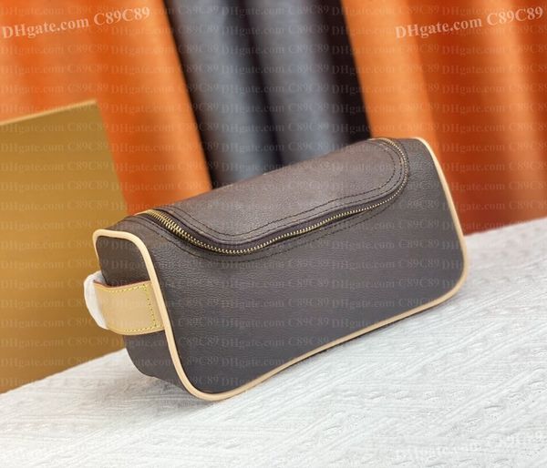 Designer Bag Cosmetic Bags Cases Designer Mini Makeup Bag For Women Luxury Handbag Mens Cosmetic Bag Leather Fashion Toiletry Bag Zipper Was