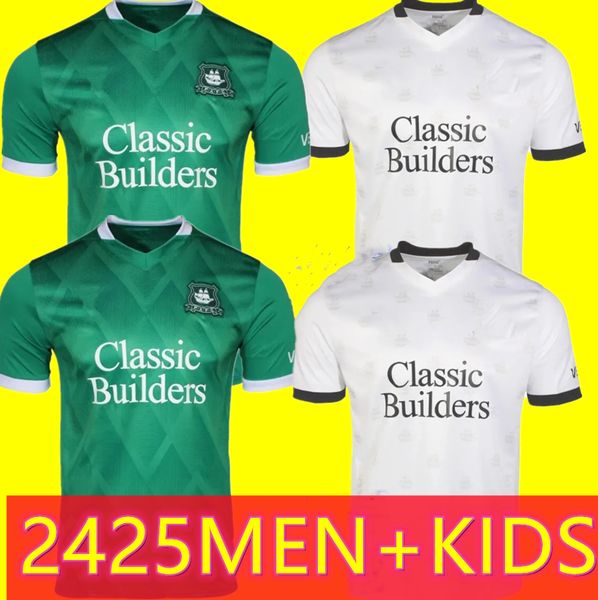2024 2025 Plymouth Argyle soccer jerseys home PLEGUEZUELO HAYDEN GIBSON ENNIS MAYOR WRIGHT EDWARDS MUMBA 24 25 away jersey football shirts t