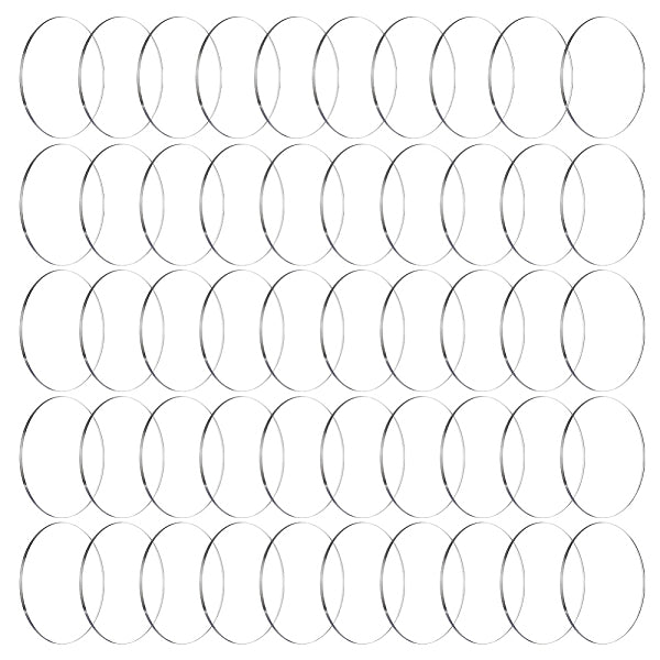 50 pièces bases d'affichage de figurines rondes plates en acrylique