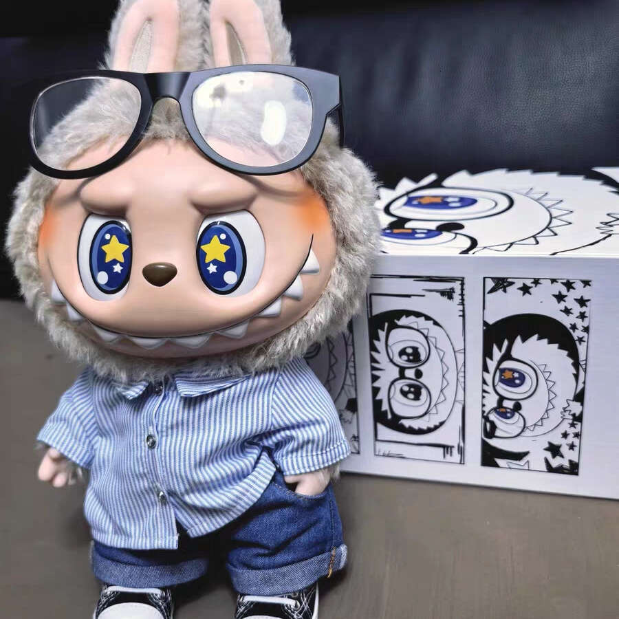 40Cm Labubu Flip With Me Bubble Dolls Monster Doll Vinyl Plush Figure Toy Mar