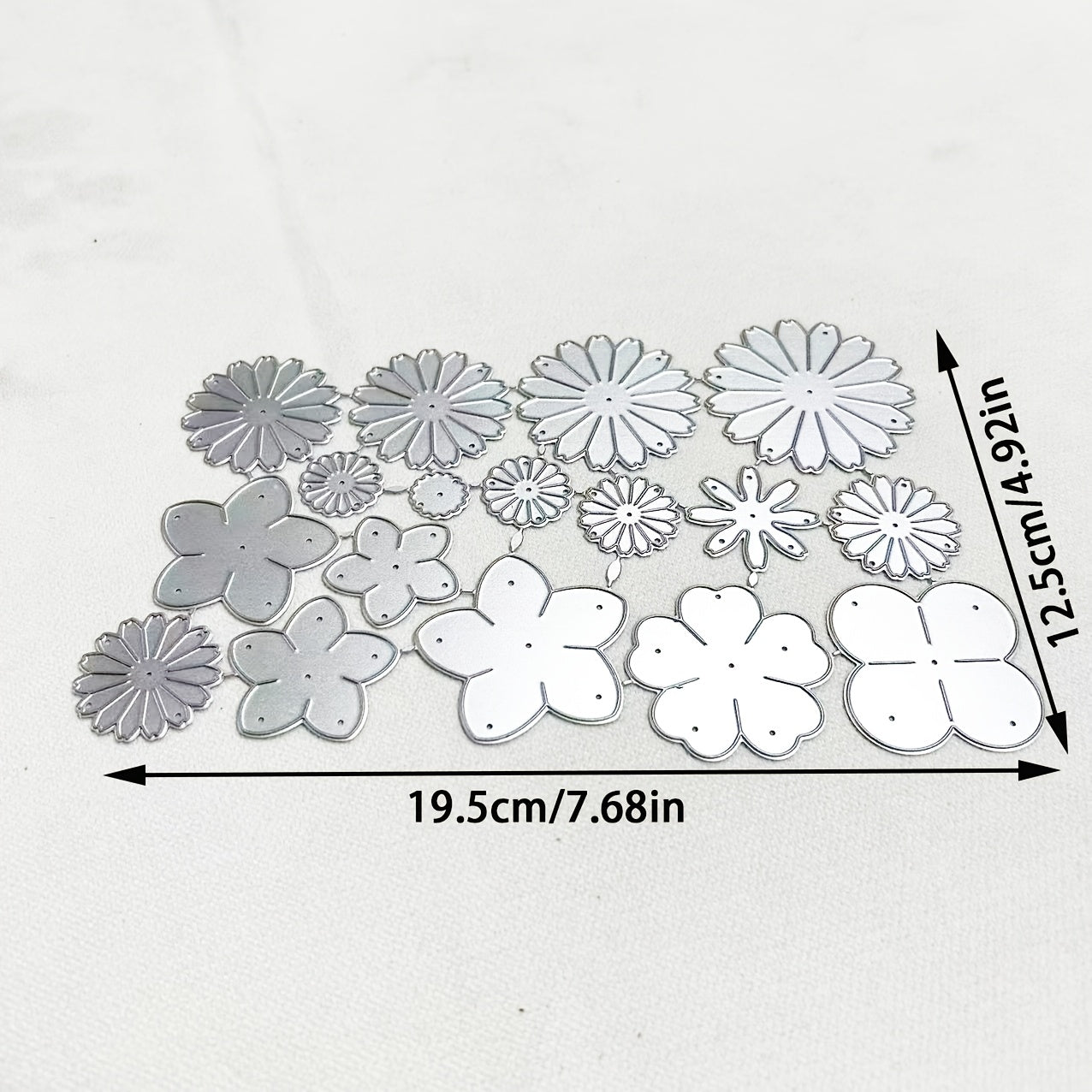 TEMU 1pc Daisy Metal Die Cut, Diy Scrapbooking Embossing Stencil, Handmade Greeting Card Making Metal Cutting Dies, Gift Card Making Tools
