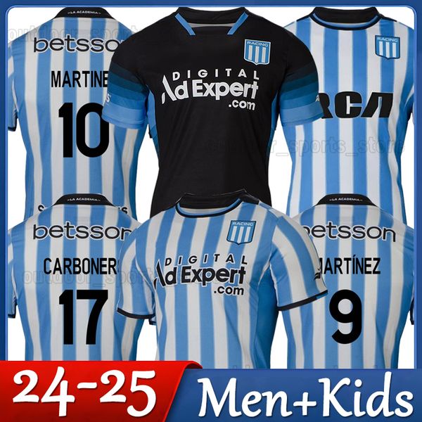 2024 2025 Racing Club de Avellaneda Soccer Jerseys 24 25 CARBONERO MARTINEZ SALAS ALMENDRA RODRIGUEZ Player Version Football Shirts Men Unif