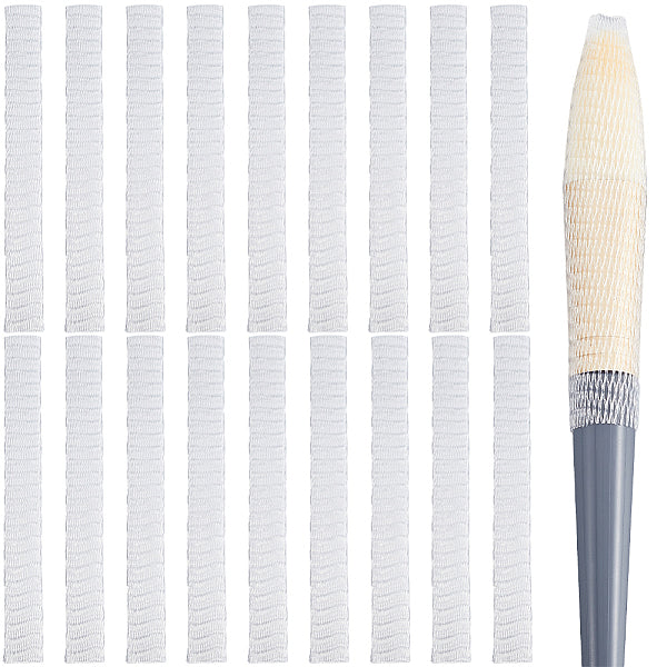 200Pcs PE Makeup Brush Protector Reusable Expandable Mesh Cover