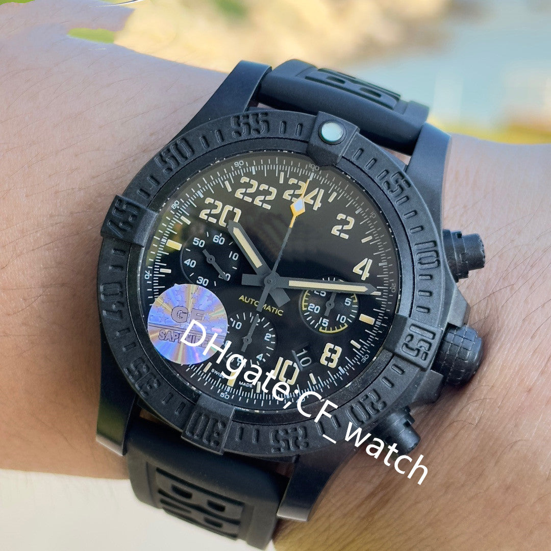 BLS Factory 45mm Men&#039;s Watches 904L Breitlight Sapphire 1Mirror 7750 Movement Automatic Timing Mechanical Watch Stainless Steel Wristwatches