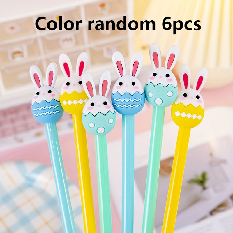 TEMU Rabbit Design Gel Pens Set, , Plastic, Plain , No Feather, - Pack Of 3-6 For 14+