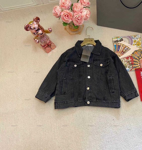 Top kids coat kids designer clothes baby Denim jacket Size 110-150 Embroidered logo on the back boys girls Outerwear