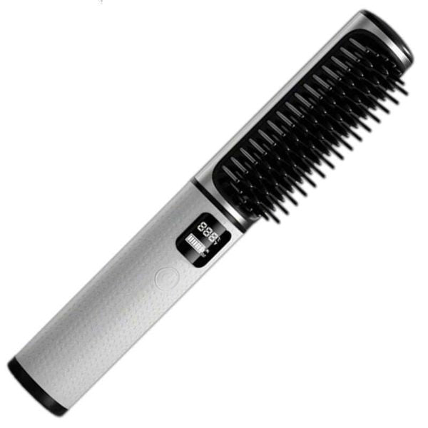 Wireless Hot USB Rechargeable Straightening Comb Multifunctional Styg Tool Straightener Brush For Hair
