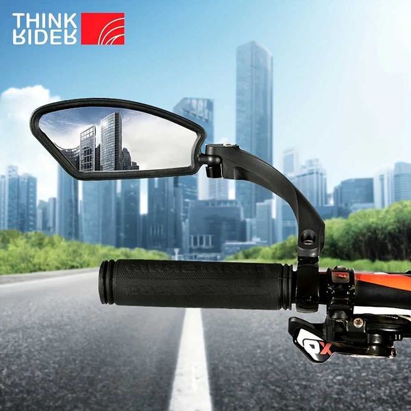 ThinkRider Bicycle Wide Distance Rear View Reflector Adjustable Left Scooter E Bicycle Mirror Bicycle Handle Rear View Mirror Staircase W241
