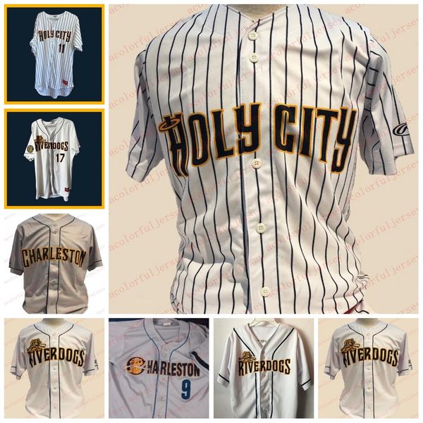 Baseball Jerseys Custom Charleston Riverdogs Baseball Jersey Jason Lopez Wilkerman Garcia Alexander Vizcaino Thompson Williams Eduardo Navas