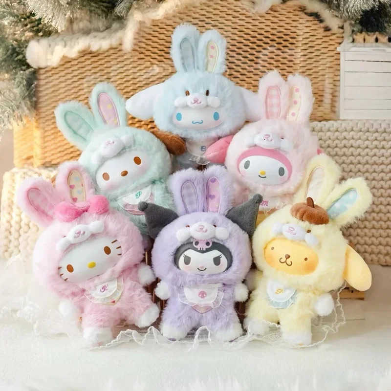 Sanrio Kuromi Elf Rabbit V3 My Melody Blind Box Hello Kitty Mystery Box Third Generation Baby Cute figure Doll Decoration Gift L250903