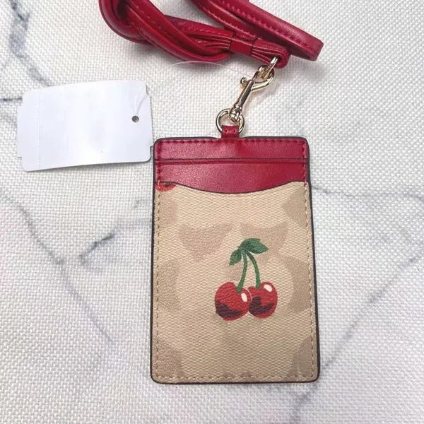 badge holder Designers Lanyards for Name Tags Work card key ring Keychain coa ch Fashion Women Men Credit Card Holder Coin Purse Wallet Ring wallet