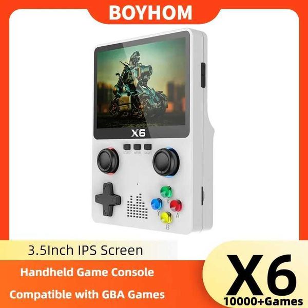 X6 Video Game Consoles 3.5Inch IPS Sn Handheld Game Player Dual Joystick 11Simators GBA Video Game Console for Kids Gi Z241219