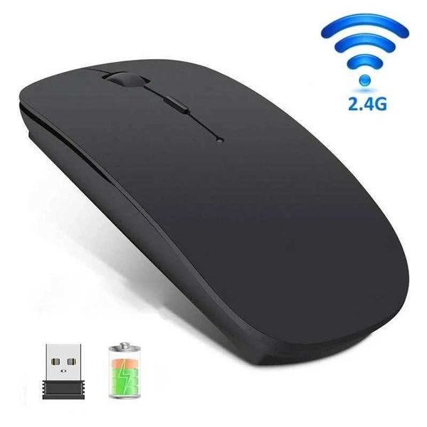 Wireless Mouse Cputer Laptop USB 2.4GHz Game Console Ergonomic Charging Silent Felt Suitable for Books iPad PC Tablet Universal Y241116