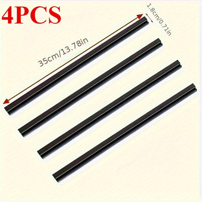 TEMU 2-4-pack Silicone Car Side Window Wipers – Left-side Snow And Dirt Removal For Clear Driver & Passenger Vision, Weather-resistant Rubber Blades,