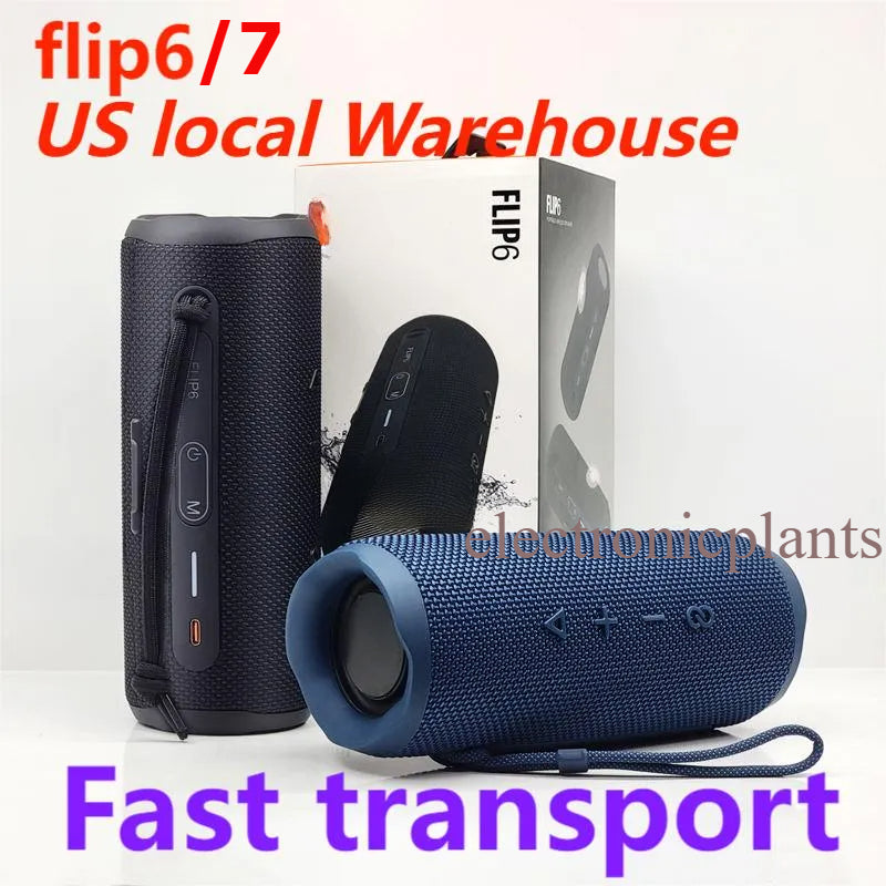 FLIP 6 7 Portable Speakers Wireless Bluetooth Speaker Mini Portable IPX7 FLIP6 Waterproof Outdoor Stereo Bass Music TF Card 5 Colors
