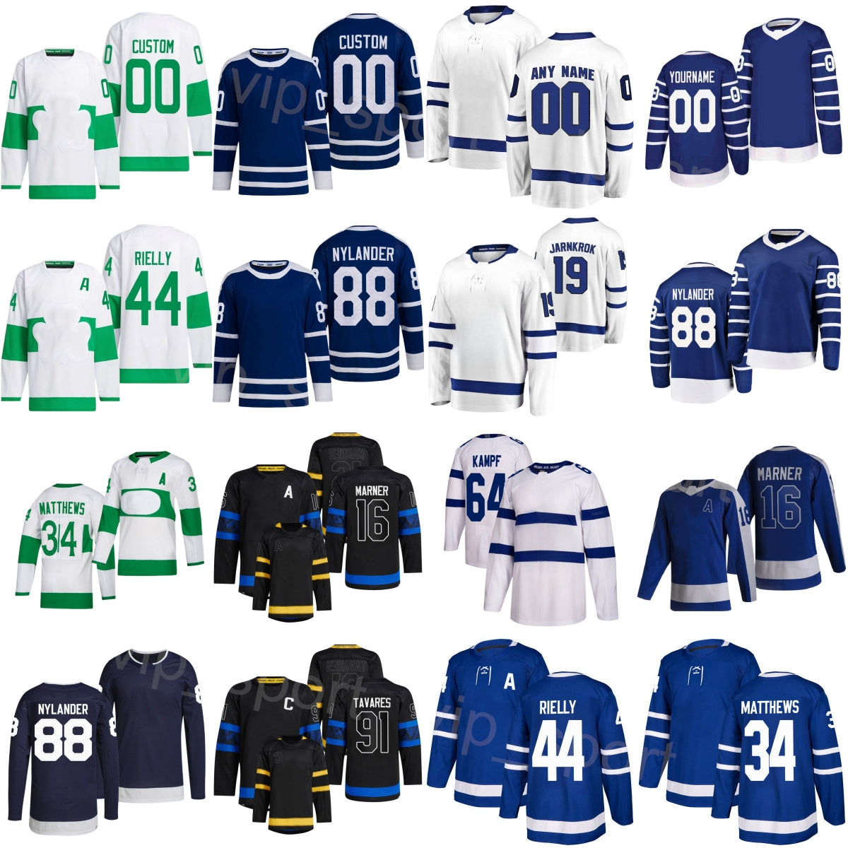 Man Woman Youth Hockey 2024 Alternate 88 William Nylander Jerseys 91 John Tavares 44 Morgan Rielly 19 Calle Jarnkrok 16 Mitchell Marner 34 Auston Ma