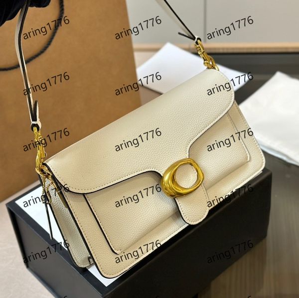 designer tote bag messenger bag handbag leather long stick shoulder mirror square Real Leather Baguette Shoulder Bag purse