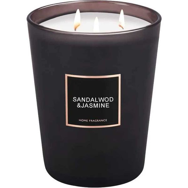 Fragrant candles large cans of 33.3 oz natural soybean candles 130 hours sandalwood jasmine household perfume candle gifts X250203
