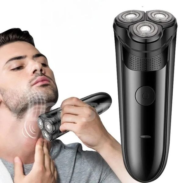 Rechargeable Electric Razor for Men - Waterproof Wet-Dry Shaver with Cordless Design for Smooth and Comfortable Shaving