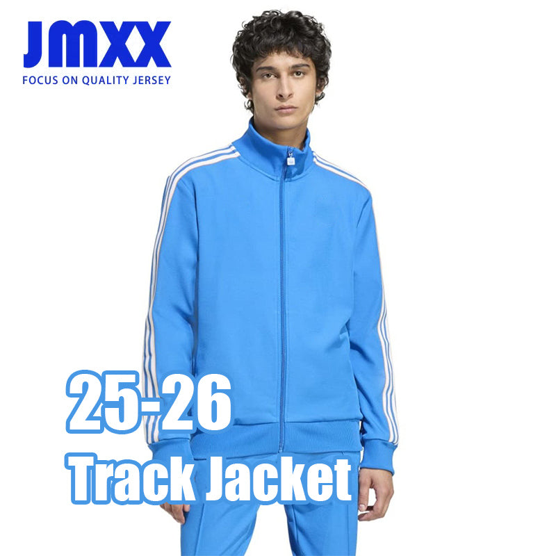 JMXX 25 26 Reales Madrides Soccer Track Jacket Blue Special Windbreaker Jerseys Tracksuit Mens Football 2025 2026 Overcoat Pants Long Sleeved