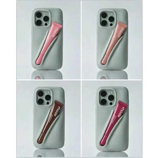 For Soft silicone phone case with lipstick shell suitable for iPhone 15promax14plus13pro12 11 phone case X241014