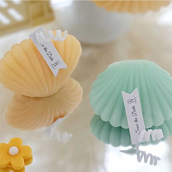 Small Shell Candles Handmade Fragrance Candles Aromatherapy Candles Home Decoration Photography Background Props Party Candles W240813