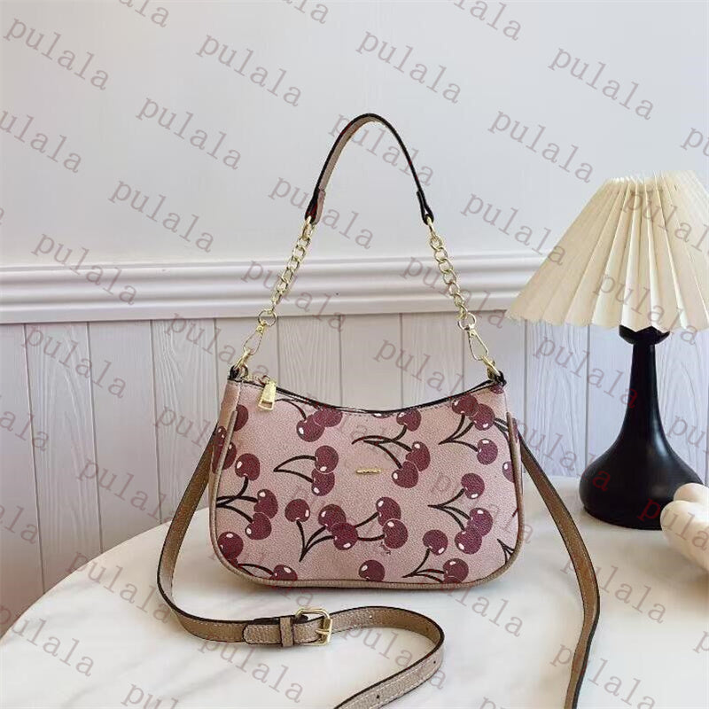 Designer Cherry bag Teri shoulder Bag Swinger Women Armpit bag Chain Underarm bag fashion Soft leather Hobo Bags Top Quality Tote Bags Half-moon Bag