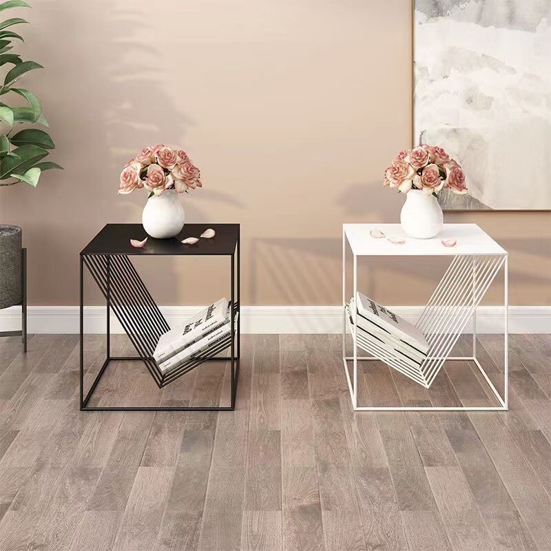 M8254 Light luxury bedside table creative simple coffee table iron coffee table