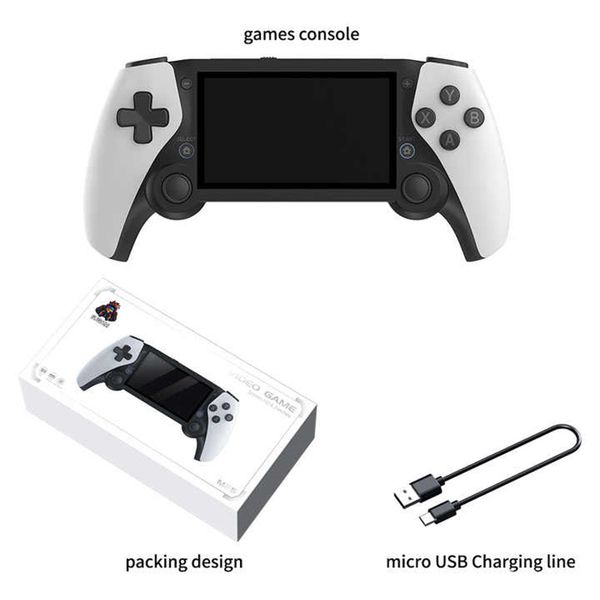 M25 Handheld Game Player Portable Retro Gaming Console 4.3 inch Screen 64G 20000 Games for PS1 PSP N64 Play Anytime Anywhere