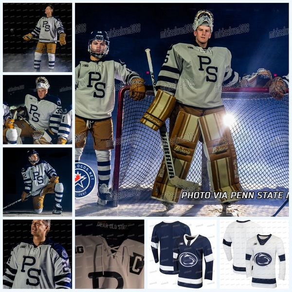 NCAA Penn State Nittany Lions College Hockey Jersey Custom any name any number