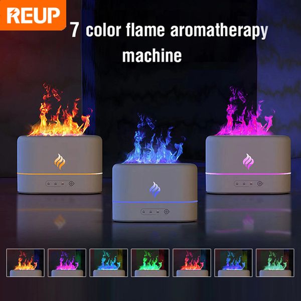Essential Oils Diffusers Flame Essential Oil Diffuser Aroma Air Humidifier Ultrasonic Humidifiers Diffusors Mist Maker Aromatherapy Fragranc