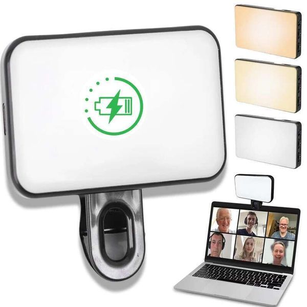 Video Conference Laptop-Computer Monitor LED for Remote Work One Meeting-Education Clip On Selfie Fill Light