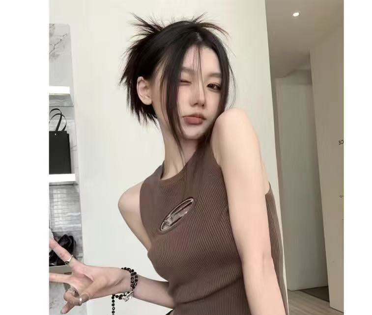 Women&#039;s Tanks D Alphabet diamond knit camisole women&#039;s sleeveless top It a versatile base for slimming and shaping