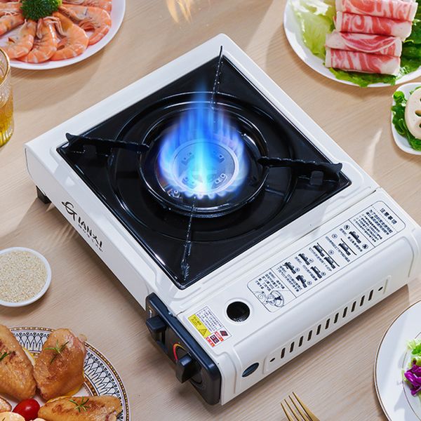 BBQ Grills Portable Gas Stove Outdoor Picnic Barbecue Card Stove Travel Mountaineering Camping Mini Gas Stove Cooking Equipment 230707