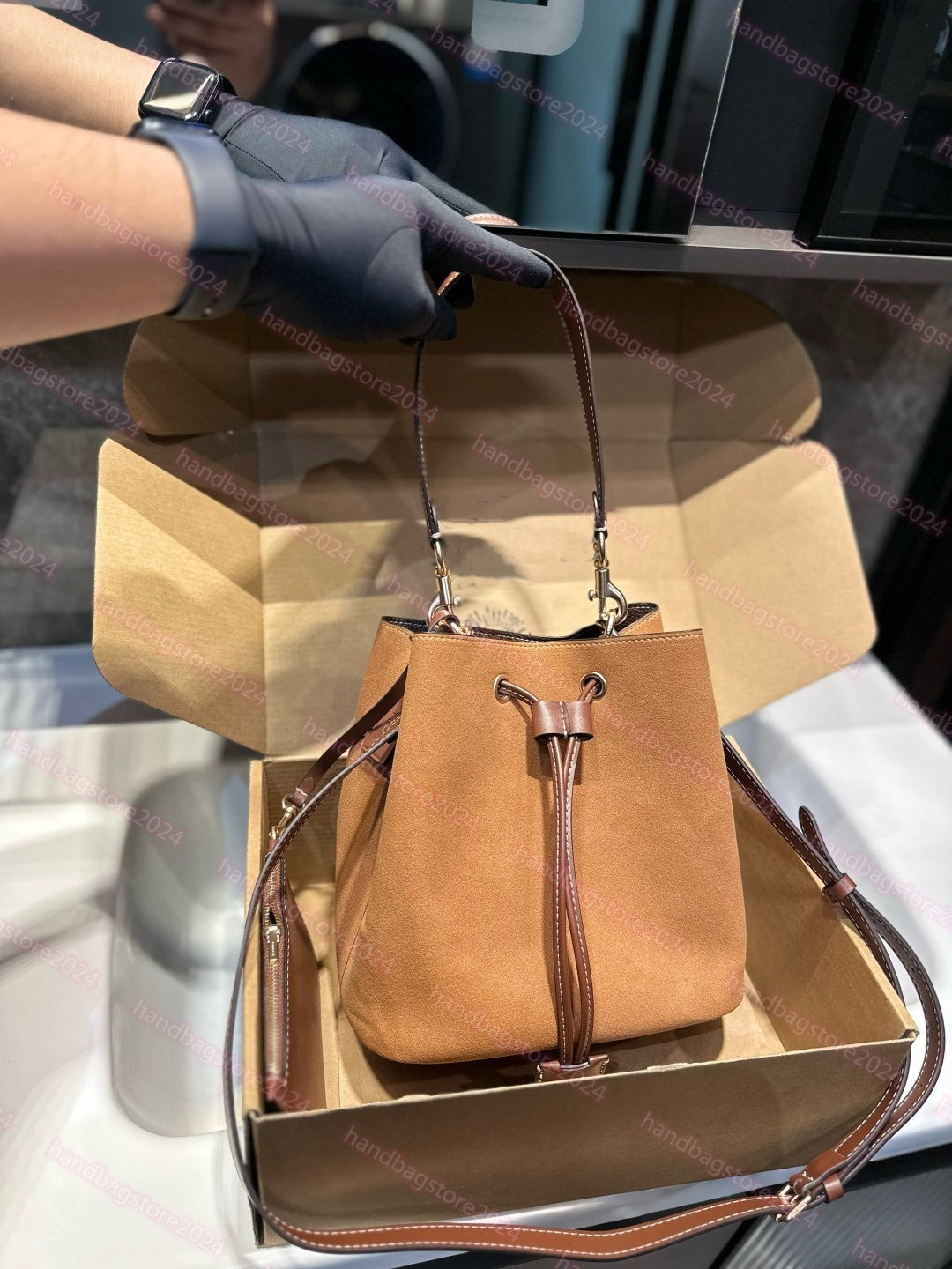 Designer Bucket Bag Retro Series Shoulder Bag Women&#039;s High Quality Matte Cowhide Leather Handbag Women&#039;s Shoulder Diagonal Cross Bag neono