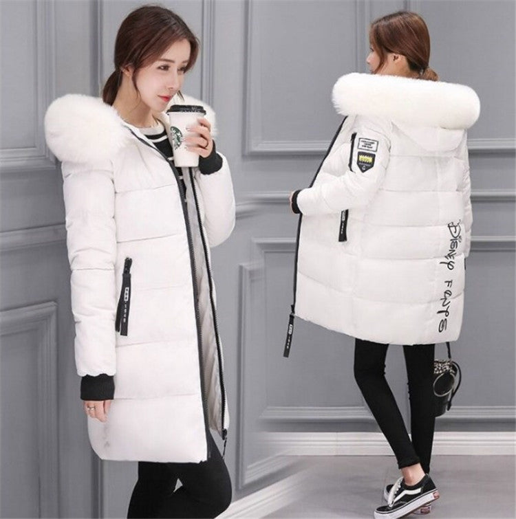 Women&#039;s Down Parkas Fashionable Hooded Jacket Warm Winterwear Elegant Ladies&#039; Puffer Coat Outerwear Winter Classy