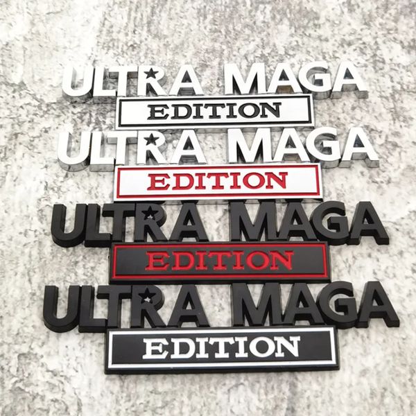 Party Decoration Ultra Maga Edition Car Sticker Decoration 3D Zinc Alloy Decal Badge Emblems Bumper Stickers 0110