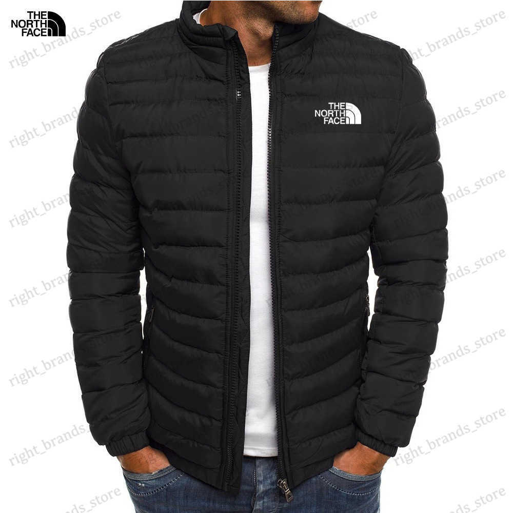 Winter Mens Stand Collar Cotton Jacket Zipper Cardigan Down Cotton Coat Casual Plus Size Cotton Clothing Warm Jacket Outerwear for Men T250721