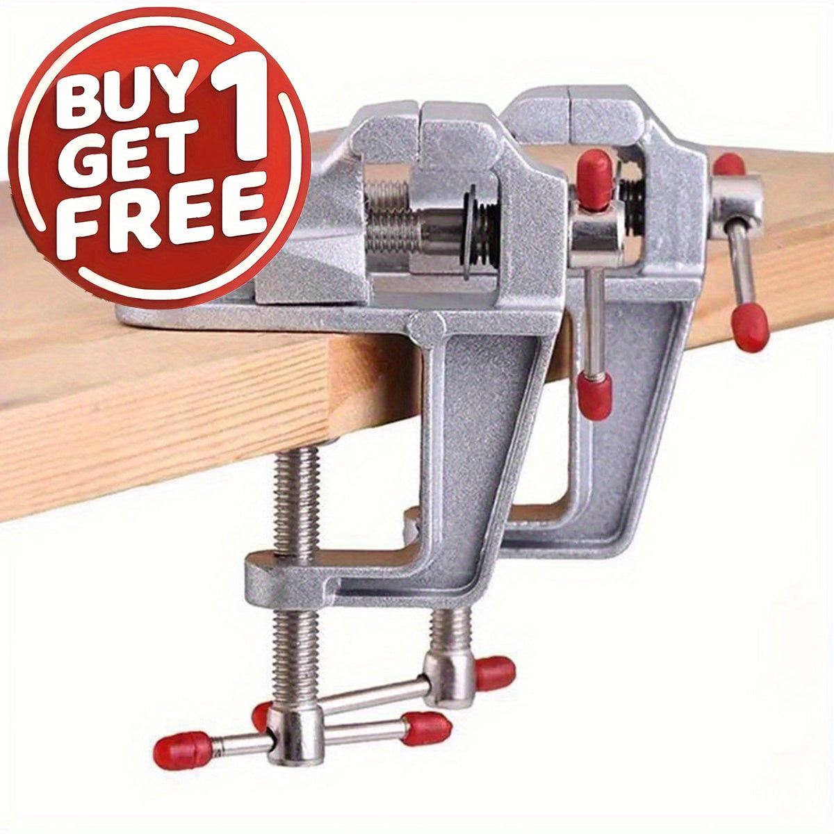 TEMU Sturdy Mini Aluminum Workbench With Clamp, Adjustable Workbench Clamp For Crafts, Electronics, And Diy Projects