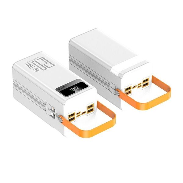 Cell Phone Power Banks 120W large capacity 60000 mAh super fast power bank outdoor camping live broadcast mobile power bank for iPhone 15 Sa